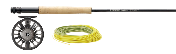 Sage Foundation Fly Rod Outfit, complete with rod, reel, and line, designed for optimal balance and performance.